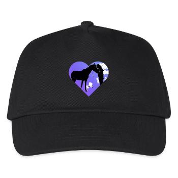 Horse - Kids’ Baseball Cap - black - Front