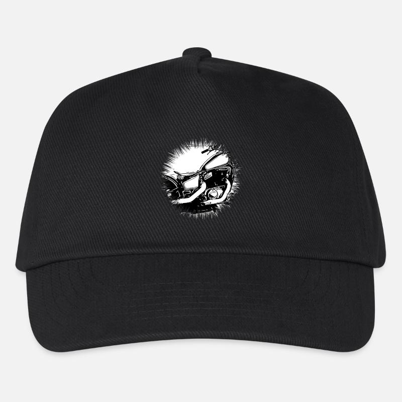 Motorrad - Kinder Basecap - Schwarz