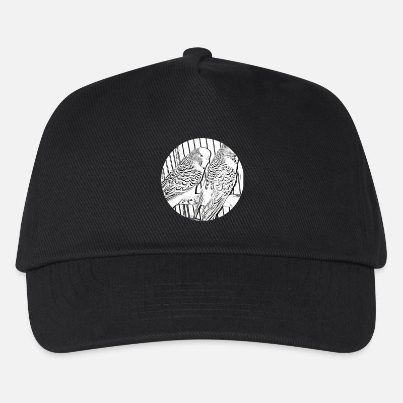 Perruches - Casquette de baseball Enfant - noir