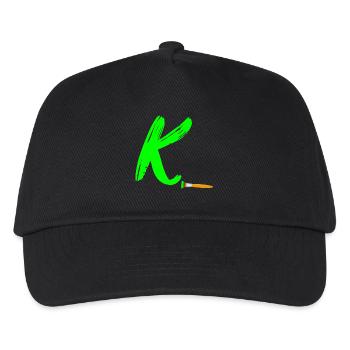 brush grün k - Kinder Basecap - Schwarz - Vorne