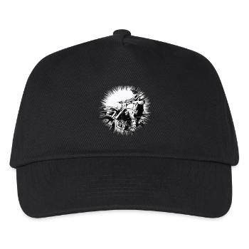 Cross moteur - Casquette de baseball Enfant - noir - Devant