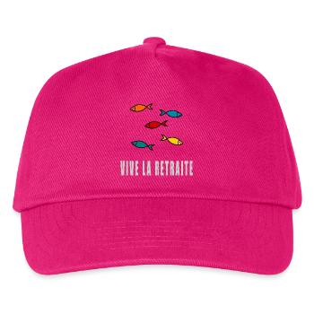 retirement. GOOD RETIREMENT. HAPPY RETIREMENT - Kids’ Baseball Cap - fuchsia - Front