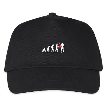 Turk Evolution Superhero Turkish Flag Cloak - Kids’ Baseball Cap - black - Front