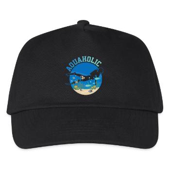 Taucher Tauchen - Kinder Basecap - Schwarz - Vorne