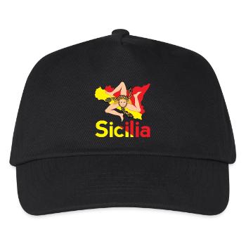 Trinacria Sicile Sicile Sicile idée cadeau - Casquette de baseball Enfant - noir - Devant