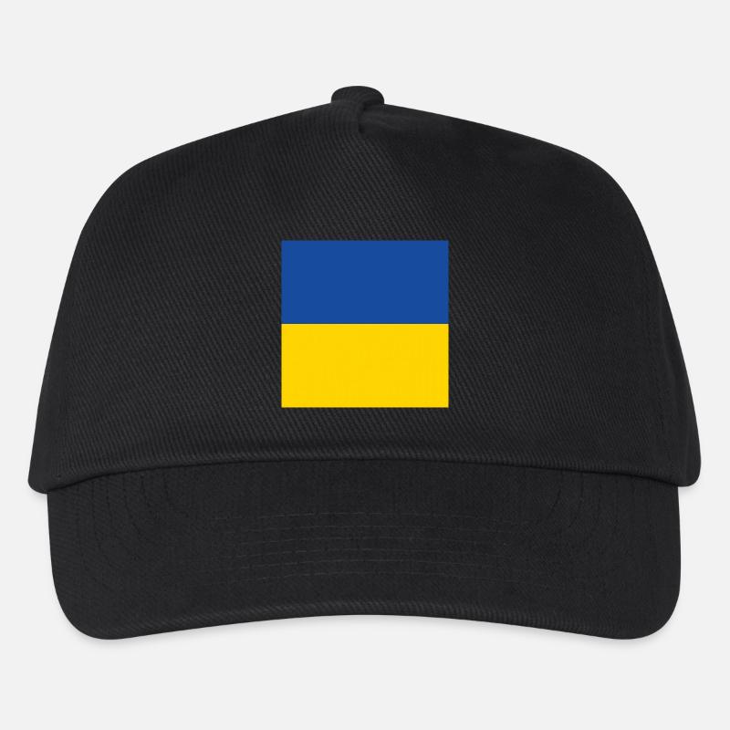 Ukraine-Flagge, Ukraine stolz, ukrainisches Geschenk - Kinder Basecap - Schwarz