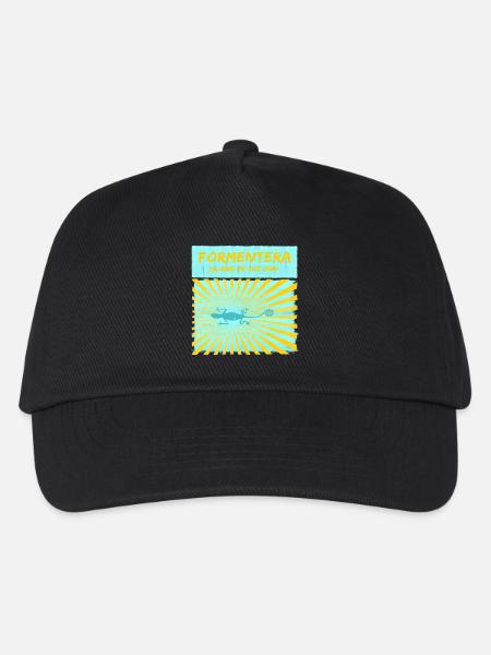 Formentera - island in the sun - Kinder Basecap - Schwarz