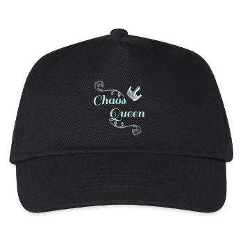 lustige sprücheshirts, chaosqueen, partnerlook - Kinder Basecap - Schwarz - Vorne