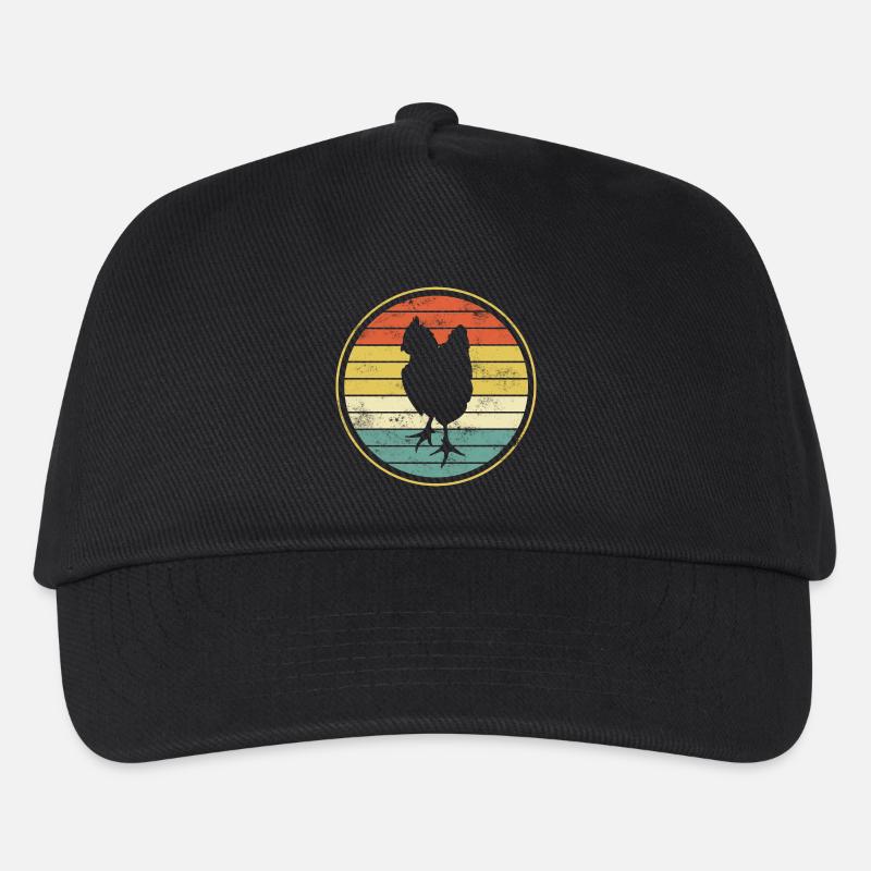 Huhn Hühner - Kinder Basecap - Schwarz