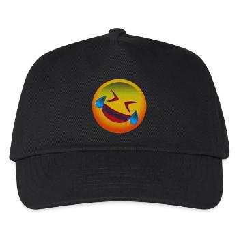 Laughing face - Kids’ Baseball Cap - black - Front