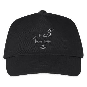 TEAM BRAUT - TEAM BRIDE - Kinder Basecap - Schwarz - Vorne