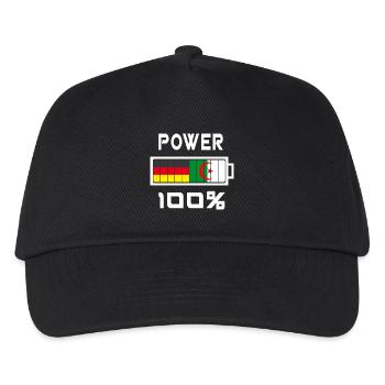 Allemagne et Algérie Puissance 100% - Casquette de baseball Enfant - noir - Devant