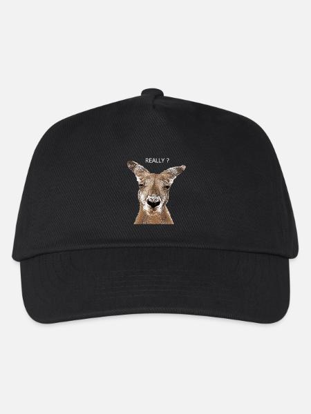 Känguru really - Kinder Basecap - Schwarz