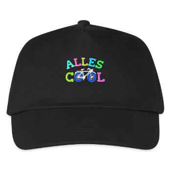 Fahrrad Biker Statement - Kinder Basecap - Schwarz - Vorne