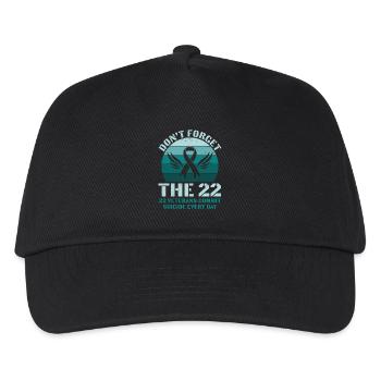 Vergessen Sie nicht 22 Veteranen Ptsd Awareness - Kinder Basecap - Schwarz - Vorne