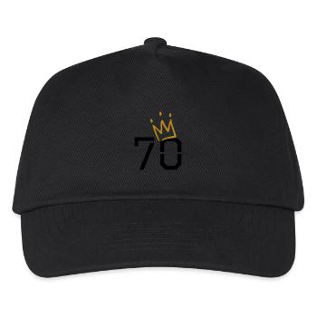 70th birthday - Kids’ Baseball Cap - black - Front