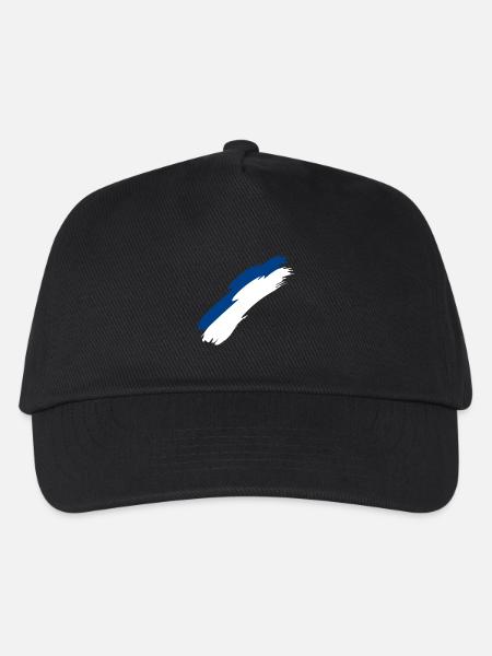 Finnland - Kinder Basecap - Schwarz
