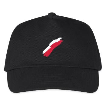 Polen - Kinder Basecap - Schwarz - Vorne