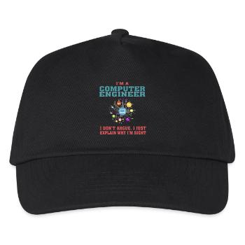 Citation amusante d’ingénierie informatique pour Computer Engi - Casquette de baseball Enfant - noir - Devant