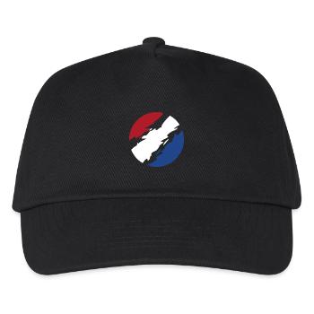 Netherlands Flag Flag Circle - Kids’ Baseball Cap - black - Front