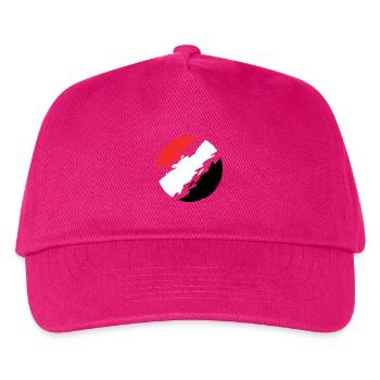 Jemen Fahne Flagge Kreis - Kinder Basecap - Fuchsia - Vorne