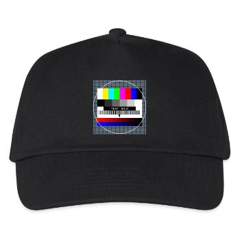 Retro Style Vintage Old School - Kinder Basecap - Schwarz - Vorne