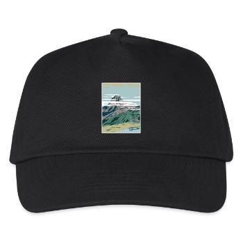Pyrenäen Nationalpark WPA Poster Art Deco - Kinder Basecap - Schwarz - Vorne