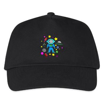 Kids Star Toys Flying Planets - Kids’ Baseball Cap - black - Front