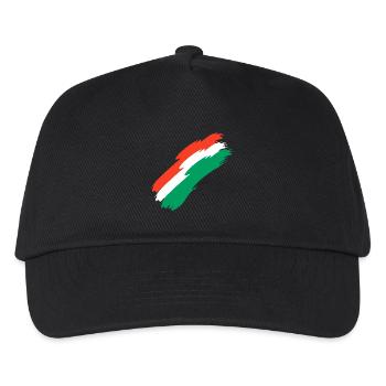 Oman Fahne Farben - Kinder Basecap - Schwarz - Vorne