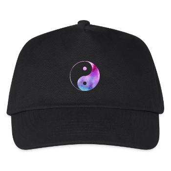 Yin Yang - Kinder Basecap - Schwarz - Vorne