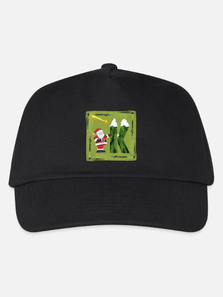 weihnachtsmann k - Kinder Basecap - Schwarz