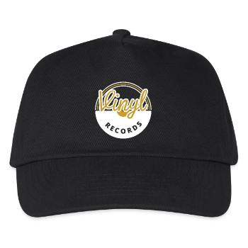 Schallplatten - Kinder Basecap - Schwarz - Vorne