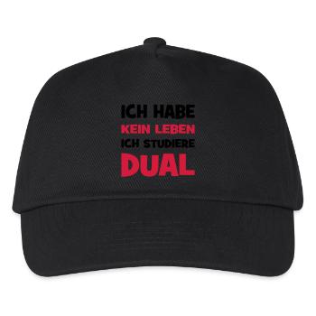 Duales Studium - Kinder Basecap - Schwarz - Vorne