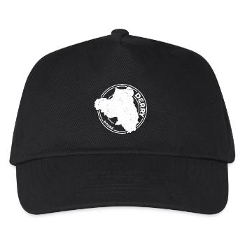 Comté de Derry Irlande | Timbre de contour de carte - Casquette de baseball Enfant - noir - Devant