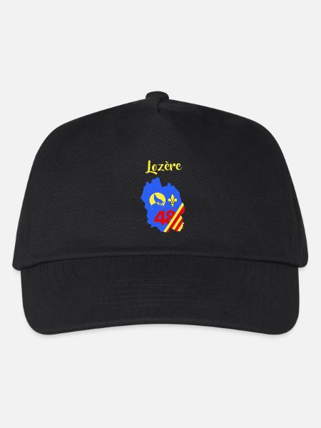 Lozère - Casquette de baseball Enfant - noir