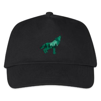 Climate Change Environmental Protection Wolf - Kids’ Baseball Cap - black - Front