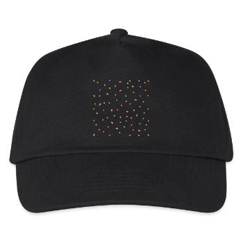 Confetti in pink & yellow - Kids’ Baseball Cap - black - Front