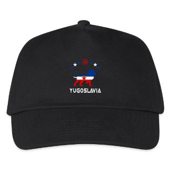 Jugoslawien Löwen Design - Kinder Basecap - Schwarz - Vorne