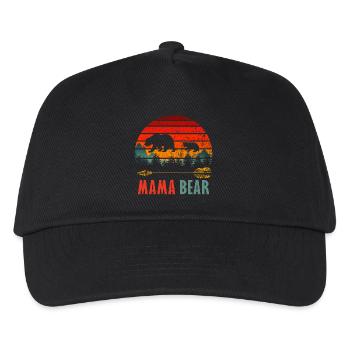 mama bear - Kids’ Baseball Cap - black - Front