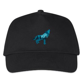 Climate Change Environmental Protection Wolf - Kids’ Baseball Cap - black - Front