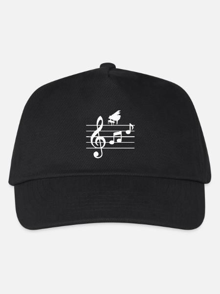 Piano - Casquette de baseball Enfant - noir