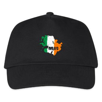 | du comté de Mayo Ireland Contour de la carte du drapeau - Casquette de baseball Enfant - noir - Devant