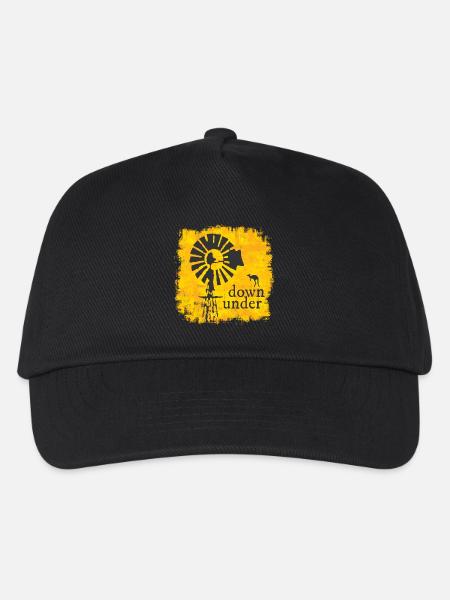 Australien - Kinder Basecap - Schwarz