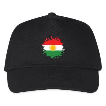 Kurdistan Splash flags design - Kids’ Baseball Cap - black - Front
