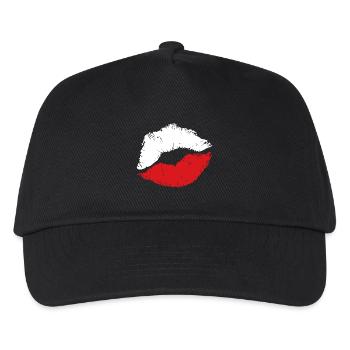 POLISH KISS - Kids’ Baseball Cap - black - Front
