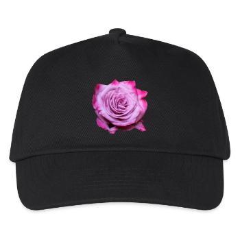 Fleur Rose Rose Fleur Fleurs Rose Rose Fleurs - Casquette de baseball Enfant - noir - Devant
