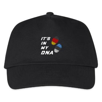 Dans mon ADN l’Allemagne et l’Estonie - Casquette de baseball Enfant - noir - Devant