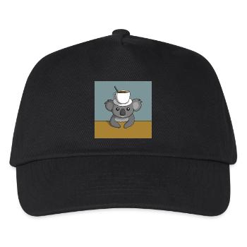 Pause café Koala - Casquette de baseball Enfant - noir - Devant