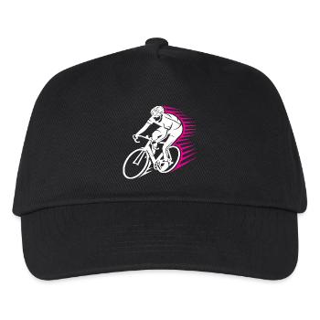 Ligne de vitesse pour cyclistes sur route - Casquette de baseball Enfant - noir - Devant