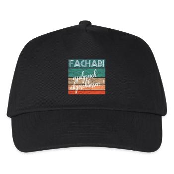 Fachabitur Fachabi Schulabschluss Geschenk - Kinder Basecap - Schwarz - Vorne